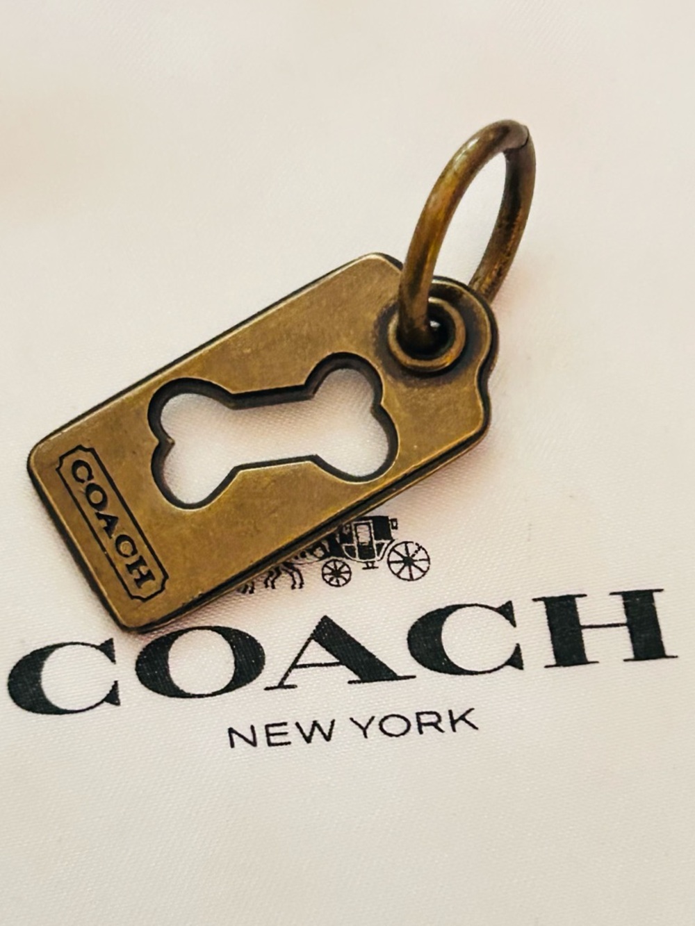 EXTREMELY RARE Dog Bone Tag/ Keychain/ Bag Charm